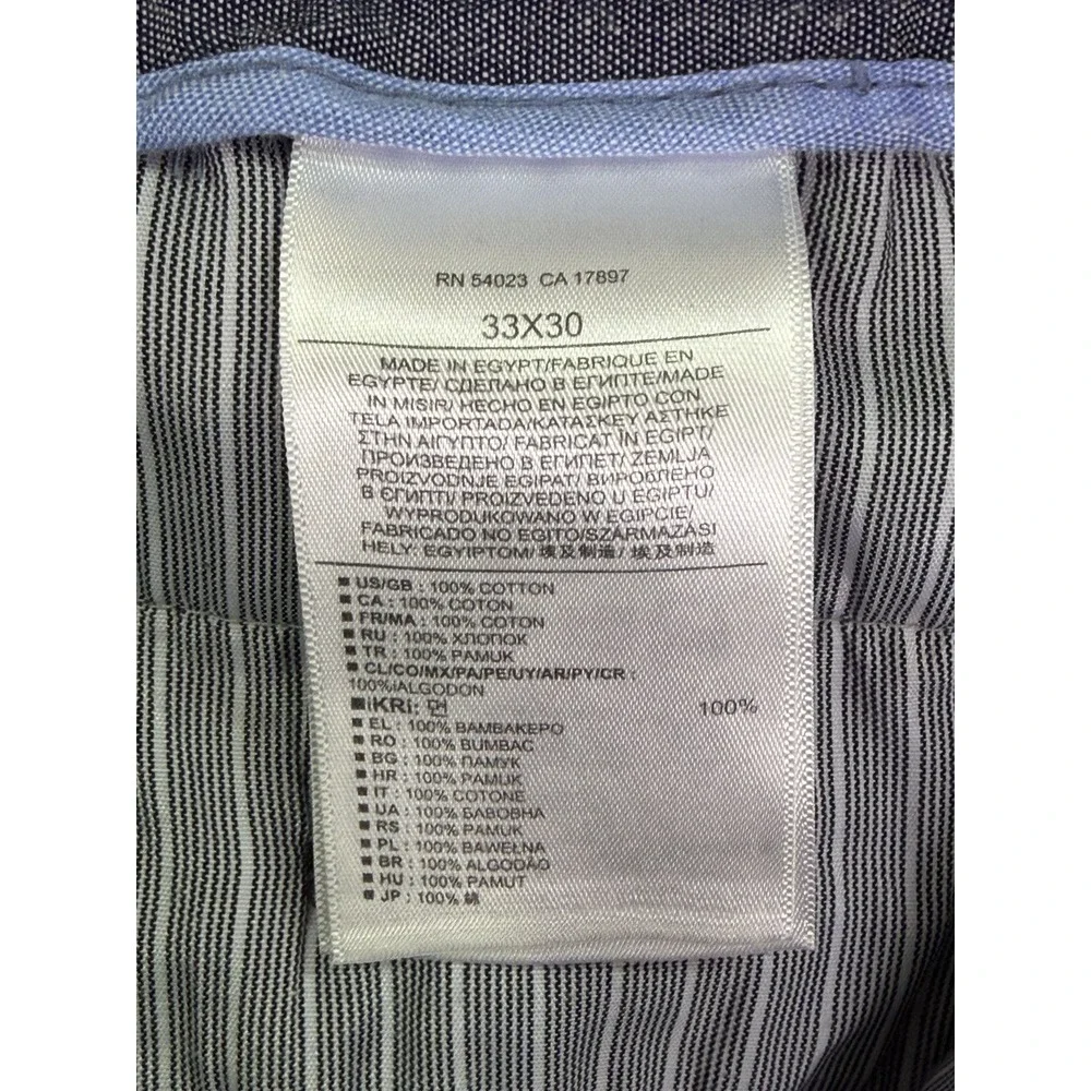 Banana‎ Republic Chino Dress Pants Mens 33x30 Gray Aiden Regular Straight